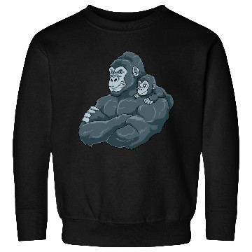Discover Strong Gorilla with Gorilla Kid for a Gorilla Sweatshirts