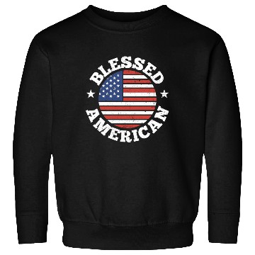 Discover Blessed American America USA US Patriotic Sweatshirts
