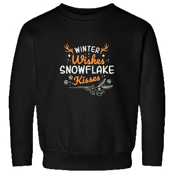 Discover Winter Wishes Snowflake Kisses Sweatshirts