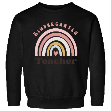 Discover Cute "Kindergarten Teacher" Rainbow Boho Sweatshirts