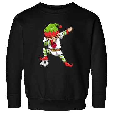 Discover Soccer Boy Dabbing Elf Squad Christmas Jersey Sweatshirts