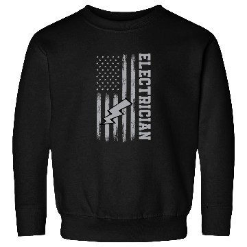 Discover American Electrician Outfit USA Flag Sweatshirts