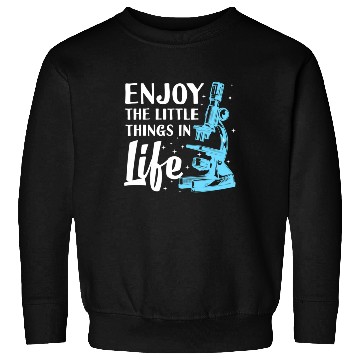 Discover Funny Microscope Art For Men Women Biology Nerd Sweatshirts