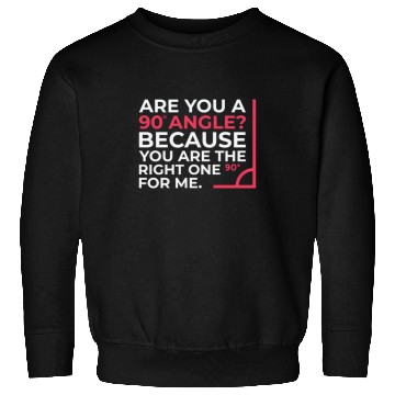 Discover Mathematics Right Angle Cheesy Pun Math Geek Sweatshirts