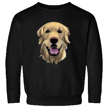 Discover Beautiful Golden Retriever Illustration Sweatshirts
