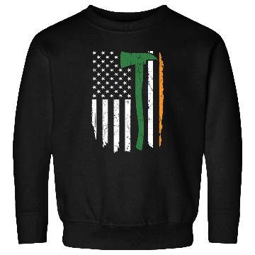 Discover Irish Firefighter American Flag Ireland Sweatshirts