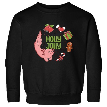 Discover Holly Jolly Axolotl Sweatshirts