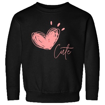 Discover Cute pink heart. Sweatshirts