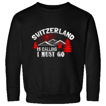 Discover Switzerland Mountains State Sweatshirts