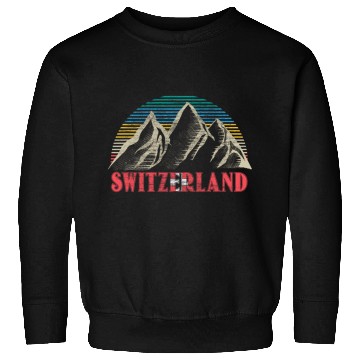 Discover Switzerland Alps Flag Gift Idea Sweatshirts