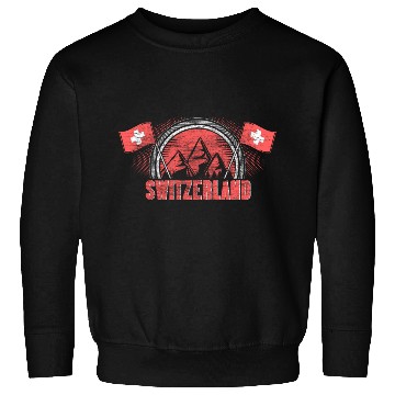 Discover Switzerland Matterhorn Flag Gift Idea Sweatshirts
