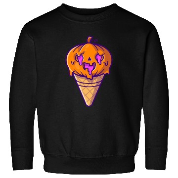 Discover Ice cream pumpkin halloween it snow Sweatshirts