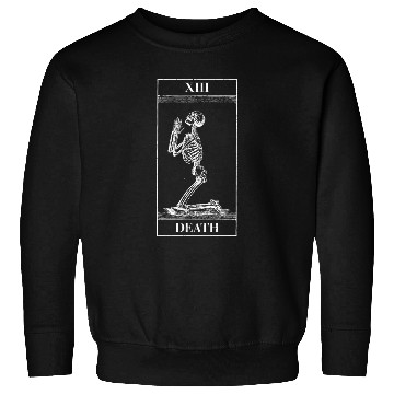 Discover Vintage Death Tarot Card Sweatshirts