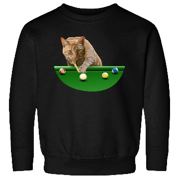 Discover 8 BALL POOL CAT Sweatshirts