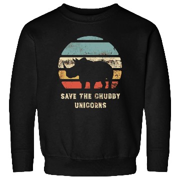 Discover Vintage Save The Chubby Unicorns Retro Sweatshirts