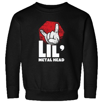 Discover Rock Sign Rock Hand Little Metal Kid Music Lover Sweatshirts