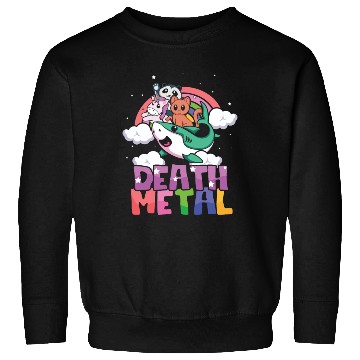 Discover Shark Unicorn Panda Cat Love Metal Music Rock Sweatshirts