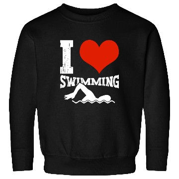 Discover I Love Swimming Swimmer Swim Sweatshirts