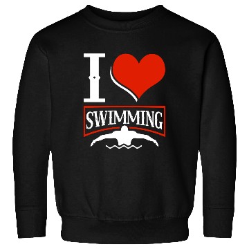 Discover I Love Swimming Swimmer Swim Sweatshirts