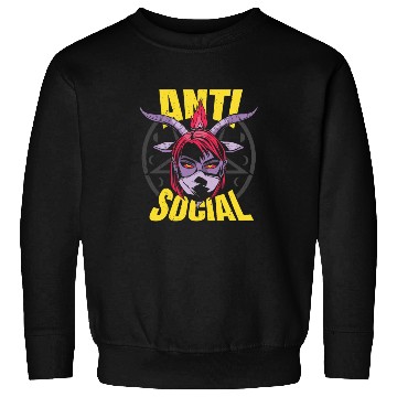 Discover Not social devil horns Not social devil horns insp Sweatshirts