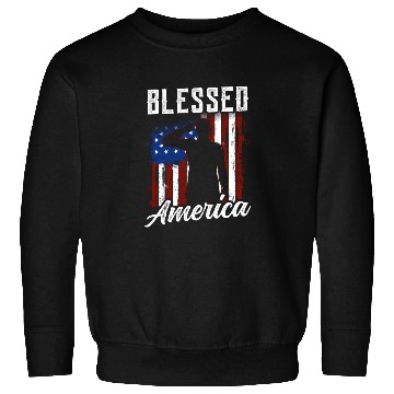 Discover Blessed America American Patriotic US USA Sweatshirts