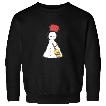 Discover funny snowman with mustache and carrot Sweatshirts