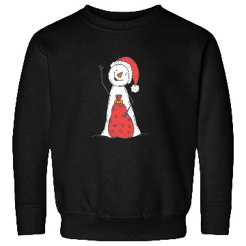 Discover funny snowman with mustache and carrot Sweatshirts