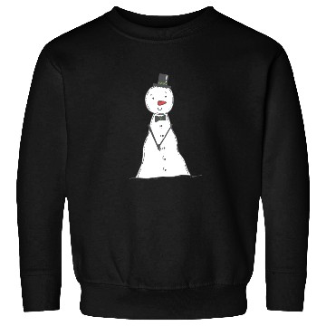 Discover funny snowman with mustache and carrot Sweatshirts