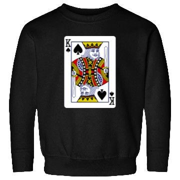 Discover King Of Spades Playing Card Sweatshirts