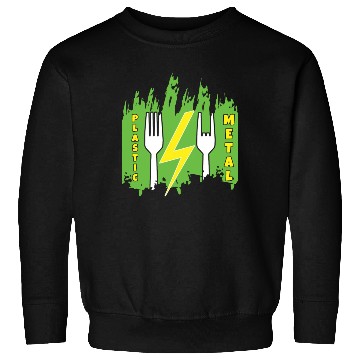 Discover Rock Sign Funny Fork Metal Kid Music Lover Rocker Sweatshirts