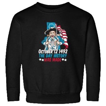 Discover Columbus Day 1492 Us Flag Sweatshirts