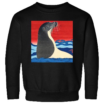 Discover Ukiyo-e Seal, Japanese Print Sweatshirts