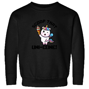 Discover Rainbow Cute Unicorn Ice Cream Lover Mythical Sweatshirts