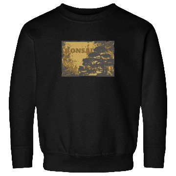 Discover Yin Yang Bonsai Tree Japanese Design Buddhist Zen Sweatshirts