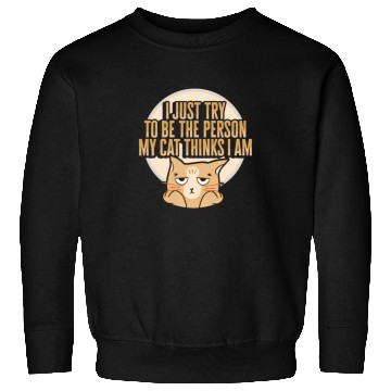 Discover Cat Meme Design for a Cat Lady or Cat Mom Sweatshirts