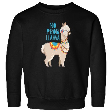 Discover no probllama funny lama comic no problem cute Sweatshirts