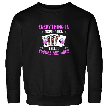 Discover Card Game Wine Euchre Tournament Design for a Sweatshirts