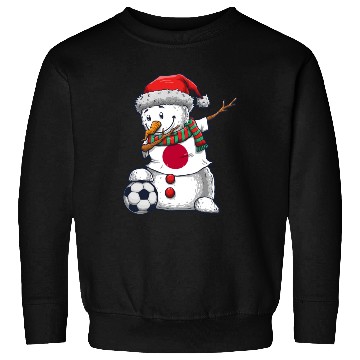 Discover Soccer Boy Dabbing Snowman Christmas Jersey Japan Sweatshirts