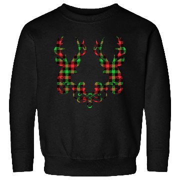 Discover Buffalo plaid deer couple Sweatshirts