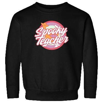 Discover Halloween Teacher Sweatshirts, Spooky Teacher Ghost Bat