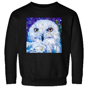 Discover Neo-Impressionist Snowy Owl Sweatshirts