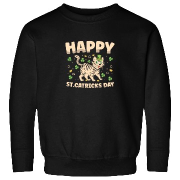 Discover Happy St. Catricks Day Cat Lover St. Patricks Day Sweatshirts