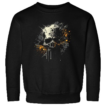 Discover Ink Splatter Skull Sweatshirts