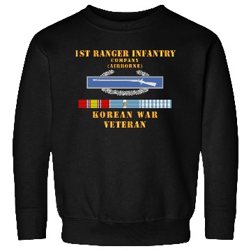 Discover 1st Ranger Infantry Company Airborne w CIB w KOREA Sweatshirts