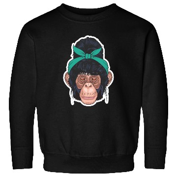 Discover monkey hair style Sweatshirts