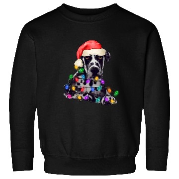 Discover Great Dane Dog Christmas Tree Lights Sweatshirts