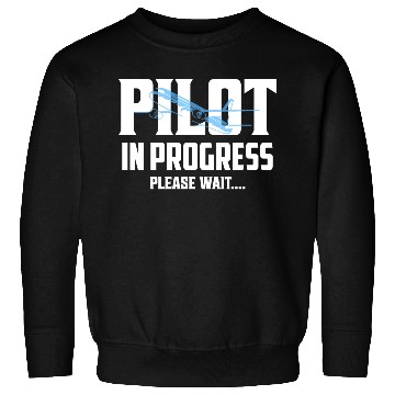 Discover Pilot In Progress Please Wait.... Aviation Airline Sweatshirts