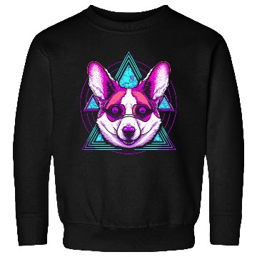 Discover Geometric Corgi Sweatshirts