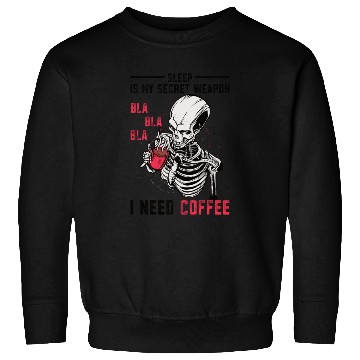 Discover Skeleton Drinking Coffee Medical Student Sweatshirts