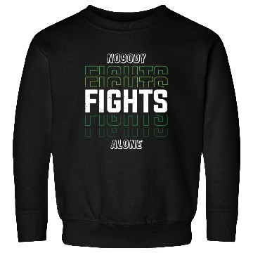 Discover Nobody Fights Alone Green Mental Health Sweatshirts